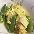 ドラ修行中's cooksnap of when they made スナップエンドウの卵とじ.