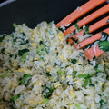おまめ115's cooksnap of when they made 《子供ゴハン♪》小松菜としらすと卵の炒飯.