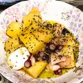 クックAPCFX6☆'s cooksnap of when they made STAUBで油少！じゃが&たこアヒージョ.