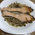 りゅうmama☆'s cooksnap of when they made レンジで蒸し物♪鮭の簡単ポン酢蒸し.