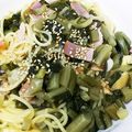 ユーロン's cooksnap of when they made 高菜の和風パスタ.