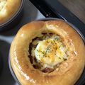 cookhage's cooksnap of when they made ミートソース・エッグパン.