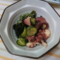 SooOrange's cooksnap of when they made ♪蛸とわかめのごま油酢の物♪.