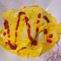 イノビー's cooksnap of when they made 簡単！鶏ムネ肉のふわとろオムライス.