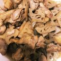 smilejunko's cooksnap of when they made レンコンと鶏肉の照り焼き.