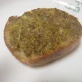 kuishinboF's cooksnap of when they made バジルペーストトースト.