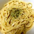 Ery7's cooksnap of when they made フライパンだけで！こくまろ卵かけパスタ♡.