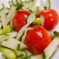 クックJBPF0U☆'s cooksnap of when they made 胡瓜、枝豆、ミニトマトのゴマ油の和え物.