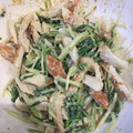 クックLO1YBH☆'s cooksnap of when they made 水菜とちくわのゴママヨネーズ和え♪.