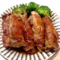 猫柳商店's cooksnap of when they made エリンギと人参の豚肉巻き・トンテキソース.