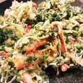 陸ケミ's cooksnap of when they made 【クレソンレシピ】カニカマとかき揚げ.