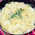 yrk2023's cooksnap of when they made 湯切り・生クリーム不要！タラコパスタ.