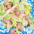 mami♪123's cooksnap of when they made 簡単激ウマ♡砂ずりと白ネギ炒め♡.
