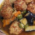 pimpa44's cooksnap of when they made 肉団子と野菜のおろしポン酢煮.