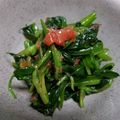 YUN♡TEN's cooksnap of when they made セリとホウレン草の梅干し和え♪.