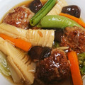 naki1227's cooksnap of when they made 筍と椎茸＊中華風 煮込みハンバーグ.