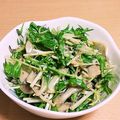 すずなまり's cooksnap of when they made きのこのマヨガーリックソテー☆水菜サラダ.