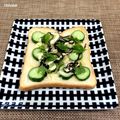 Chikatan☆'s cooksnap of when they made 胡瓜の和トースト　～胡麻の香り.