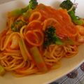 うさぎのシーマ's cooksnap of when they made ぷりぷり♪えびのトマトクリームパスタ.
