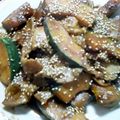 クックVOY1Q3☆'s cooksnap of when they made ☆カボチャと豚肉の甘辛炒め☆.