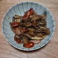 ぱーね's cooksnap of when they made 舞茸とウインナーのレモンバター醤油炒め.