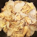 jumoru's cooksnap of when they made 白菜とミンチ肉と厚揚げの味噌煮.