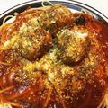 魅華千's cooksnap of when they made 絶品カリオストロの城のミートボールパスタ.