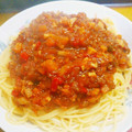 ちびねこにゃんこ2's cooksnap of when they made 簡単☆野菜たっぷりミートソース.