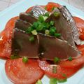 もりはん's cooksnap of when they made ごま油風味の鰹のたたきカルパッチョ♡.