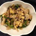 Kママ♡'s cooksnap of when they made タケノコと豚バラの醤油炒め.