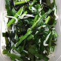 キコの台所's cooksnap of when they made 【副菜】にらとわかめのあっさりじゃこ煮.