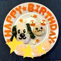 ♡ミーコ♡'s cooksnap of when they made １歳お誕生日☆わんわんうーたんプレート☆.