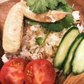 misanori's cooksnap of when they made ☆炊飯器で簡単☆カオマンガイ☆.