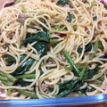 ﾌﾞﾚﾝﾀﾞ's cooksnap of when they made 超簡単❤小松菜とそぼろの和風パスタ.