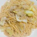 ♡千♡'s cooksnap of when they made しらすとキャベツの和風パスタ.