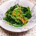 めみたん☆'s cooksnap of when they made 水菜とほうれん草のなめ茸和え.