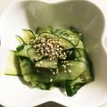 みなゆん's cooksnap of when they made 胡瓜のゴマ油風味の和え物？サラダ？.