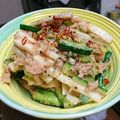 kohaku_01's cooksnap of when they made 千切り長いもとキュウリとツナのナムル.
