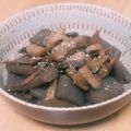 桜月❀咲良mommy's cooksnap of when they made 鳥とごぼうとこんにゃくの煮物.