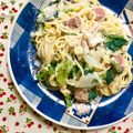 ふたごゆき's cooksnap of when they made 野菜たっぷり春色豆乳クリームパスタ.