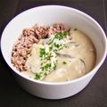 ひさかた's cooksnap of when they made シイタケと玉葱のとろり豆乳ストロガノフ.