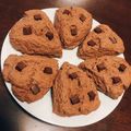 たまごころころ★☆'s cooksnap of when they made チョコだらけの簡単チョコチップスコーン★.