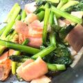 えむいー's cooksnap of when they made 小松菜とベーコンのコンソメ炒め.
