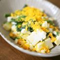 うさぎのシーマ's cooksnap of when they made ほうれん草とはんぺんのミモザサラダ.