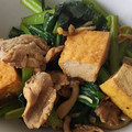 ねこやなぎまお's cooksnap of when they made 小松菜と厚揚げのポン酢炒め.