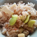 meganeed's cooksnap of when they made たけのことそら豆の炊き込みご飯.