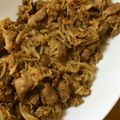 ☆hiroppy☆'s cooksnap of when they made 節約☆豚もやしのプルコギ☆丼やお弁当にも.