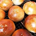 nozomingo's cooksnap of when they made 全粒粉入りふわふわあんぱん。.
