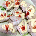mana1005's cooksnap of when they made おつまみに♪簡単☆ささみのマヨ七味焼き.