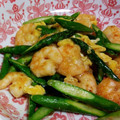 こあらぴ's cooksnap of when they made ﾌﾞﾛｯｺﾘｰと海老のふわとろ卵炒め.